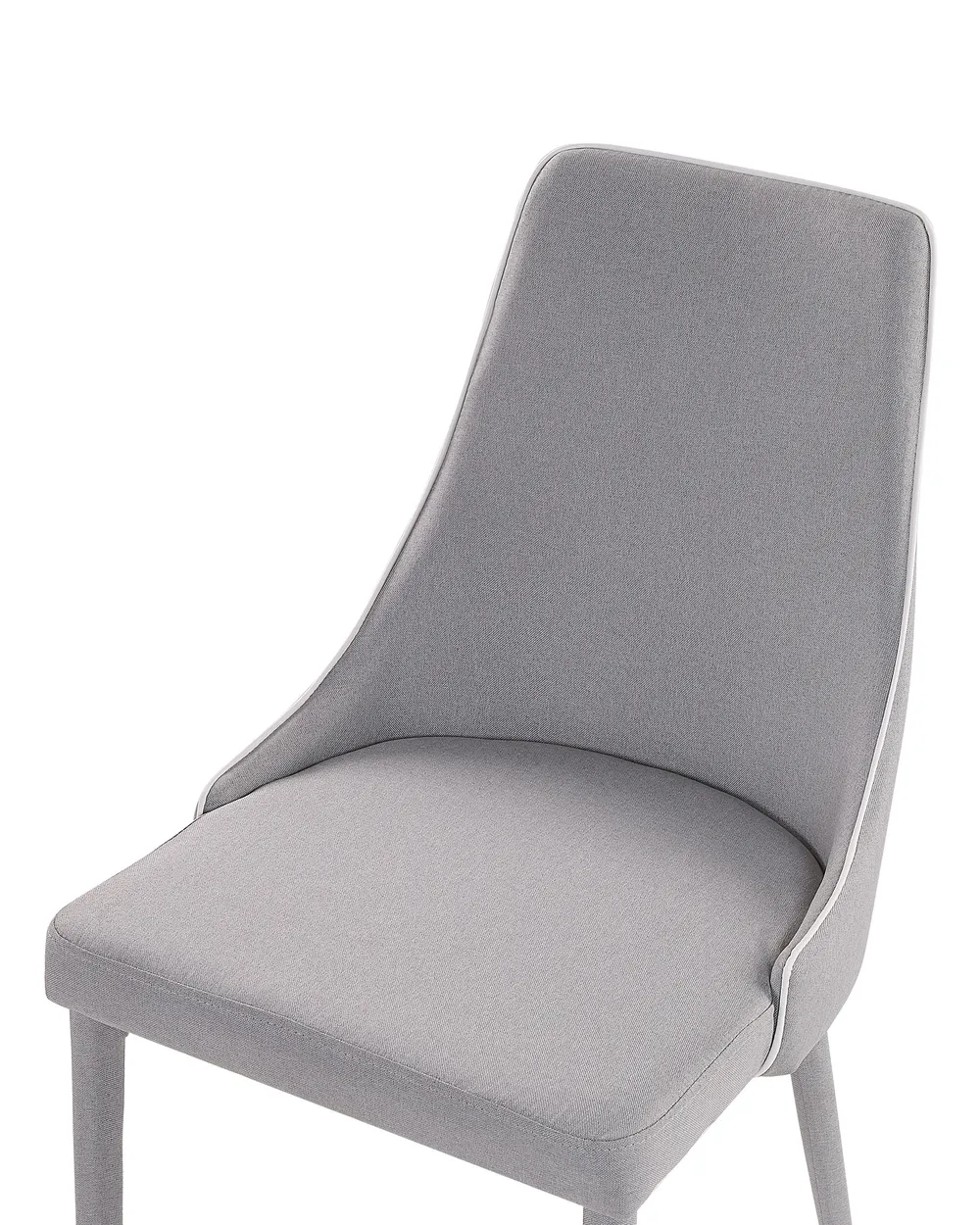 Set of 2 Dining Chairs CAMINO Fabric Light Grey_812622