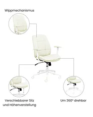 Bürostuhl CARLTON Stoff Mintgrün_1059690