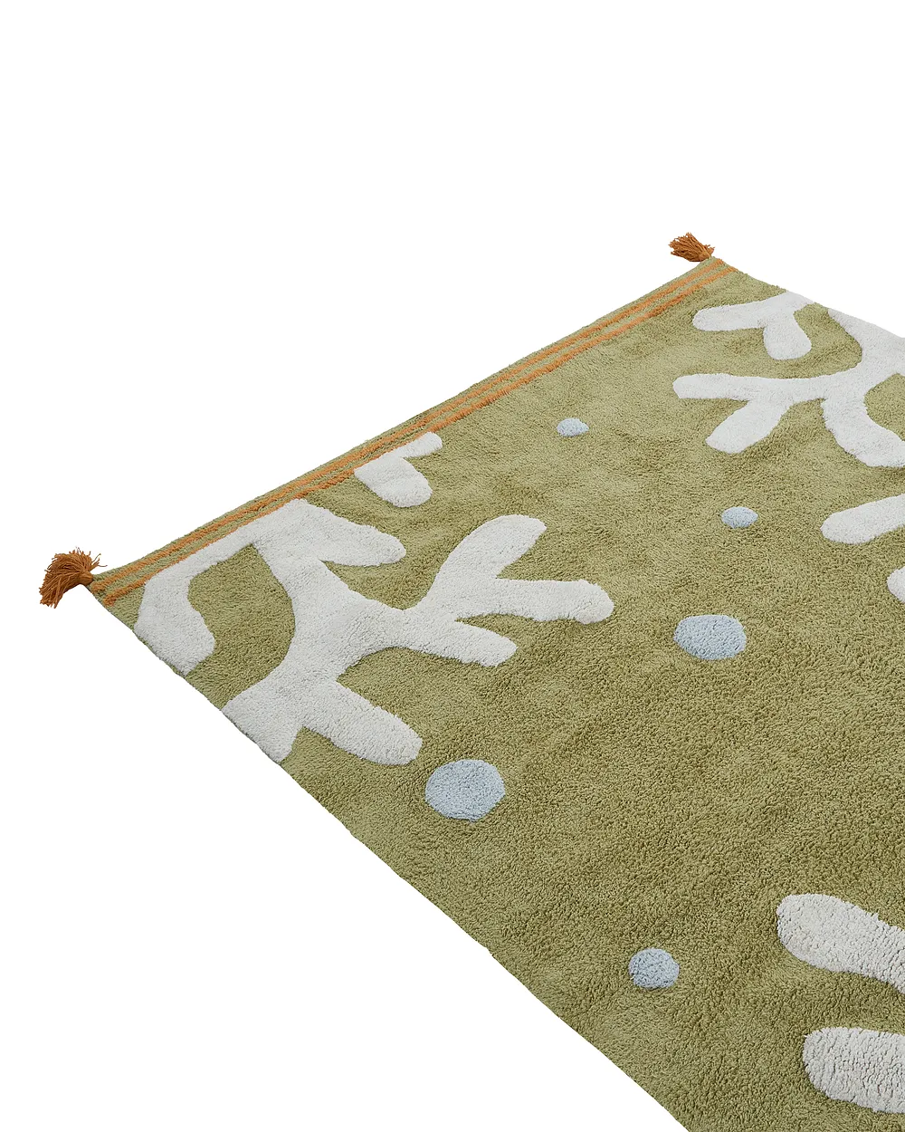 Kids Rug JAJPUR  Green 140 x 200 cm Cotton_1135249