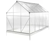 Garden Greenhouse APULIA 190 cm 315 cm Silver_1007256
