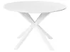 Dining Table FITZROY White 120 cm 120 cm