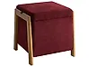 Pouf contenitore EDLAND Tessuto 45 cm Bordeaux