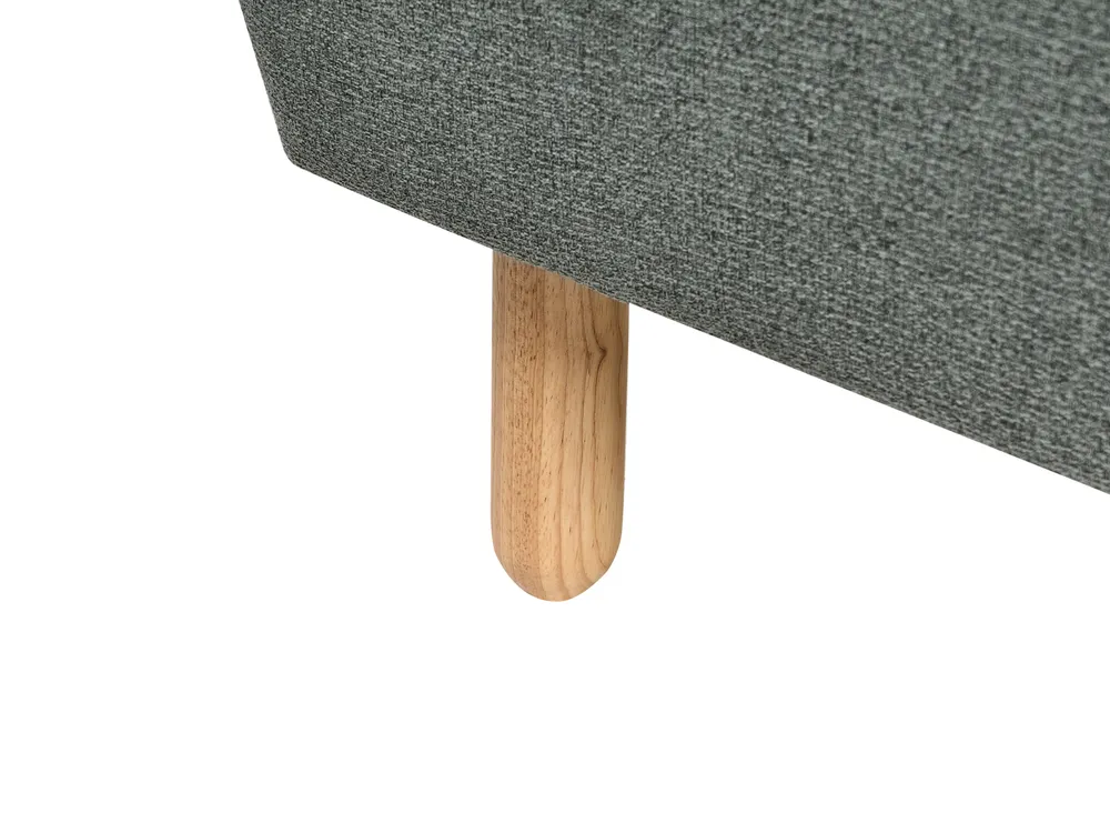 Modular Corner Sofa Bed 4 Seater ALSTEN Fabric Green Left Hand_1003840