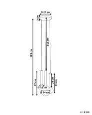 Pendant Lamp BOUES Metal Black_1010405