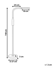 Lampada da terra a LED CASSIOPEIA con dimmer Metallo Bianco_855419