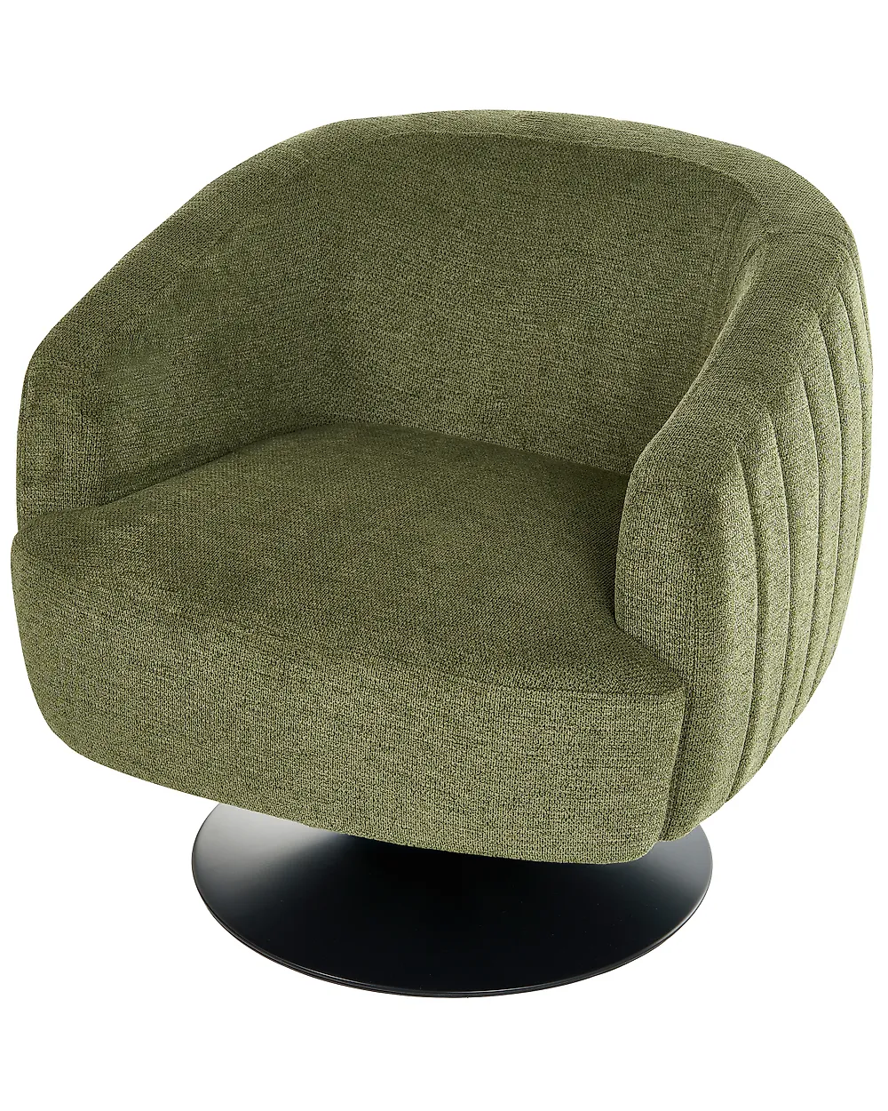 Swivel Armchair NORAGER Fabric Green_1169084