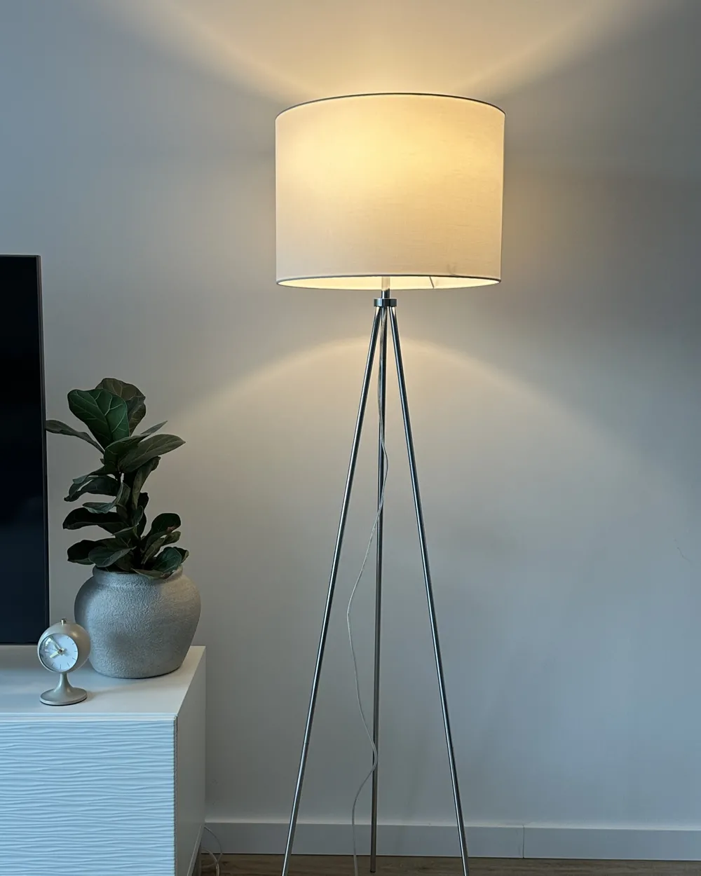Floor Lamp VISTULA Metal Silver_1022436