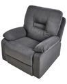 Fabric Manual Recliner Chair Grey BERGEN II_934001