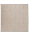 Tappeto in pelliccia sintetica MITCHELL Beige 160 x 160 cm