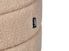 Förvaringspall bouclé beige OKATON_937617