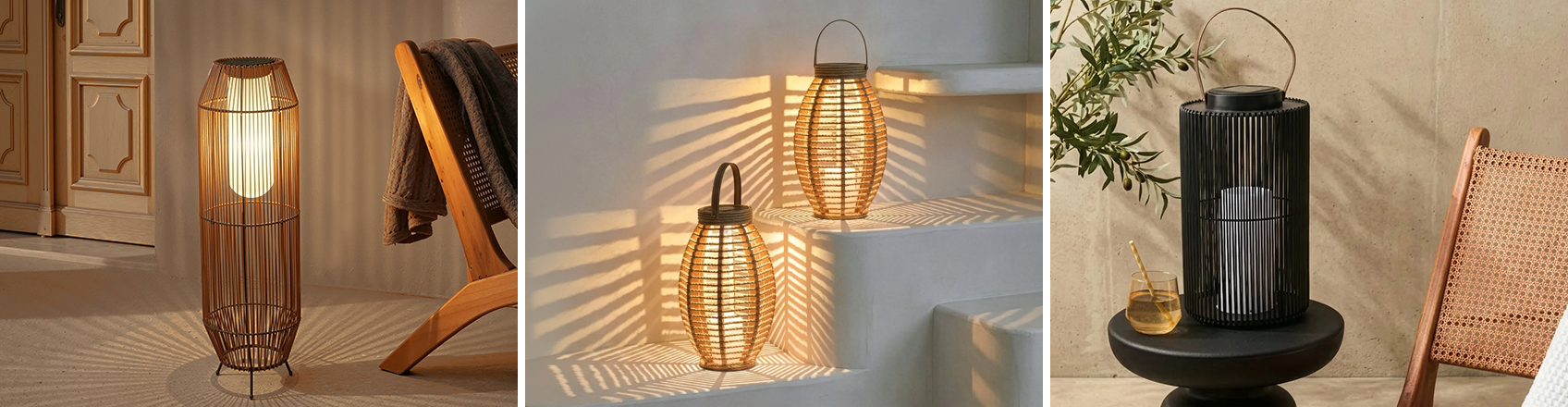 image showing 3 decorative lamps