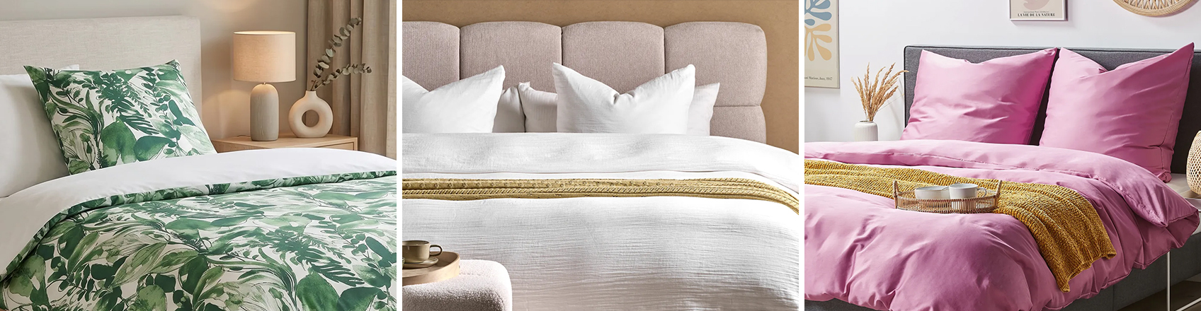 image showing 3 different duvet covers