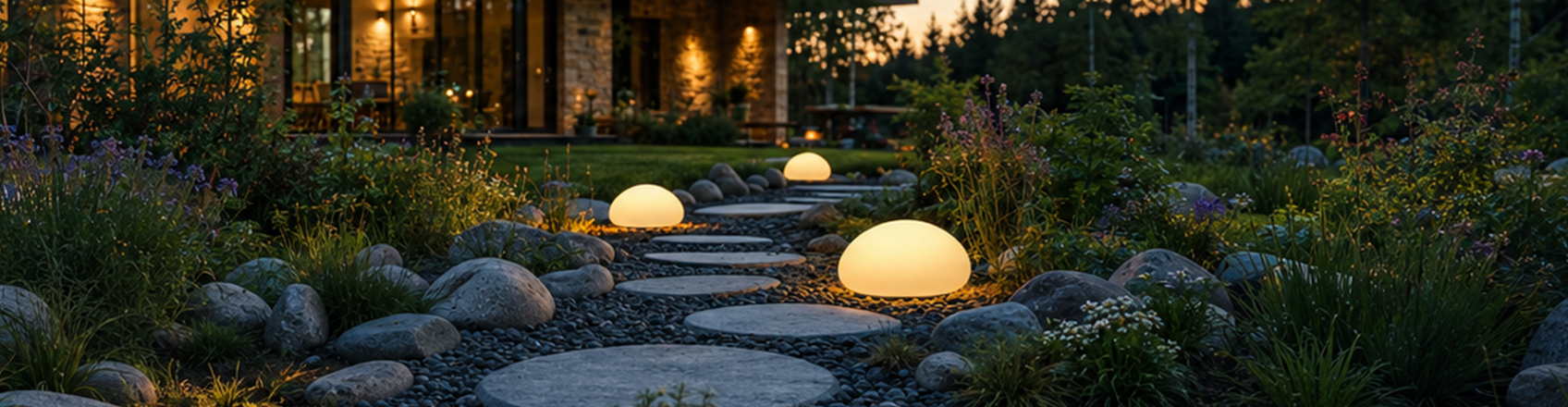 image showing outdoor lighting in the garden