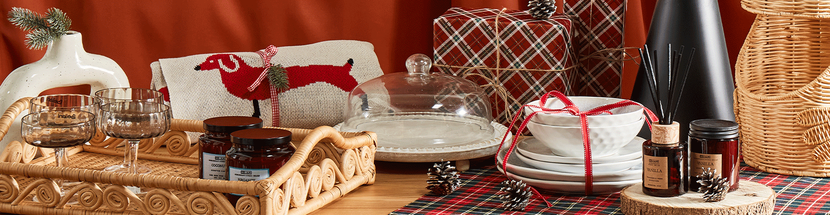 image of christmas accessories and decorations