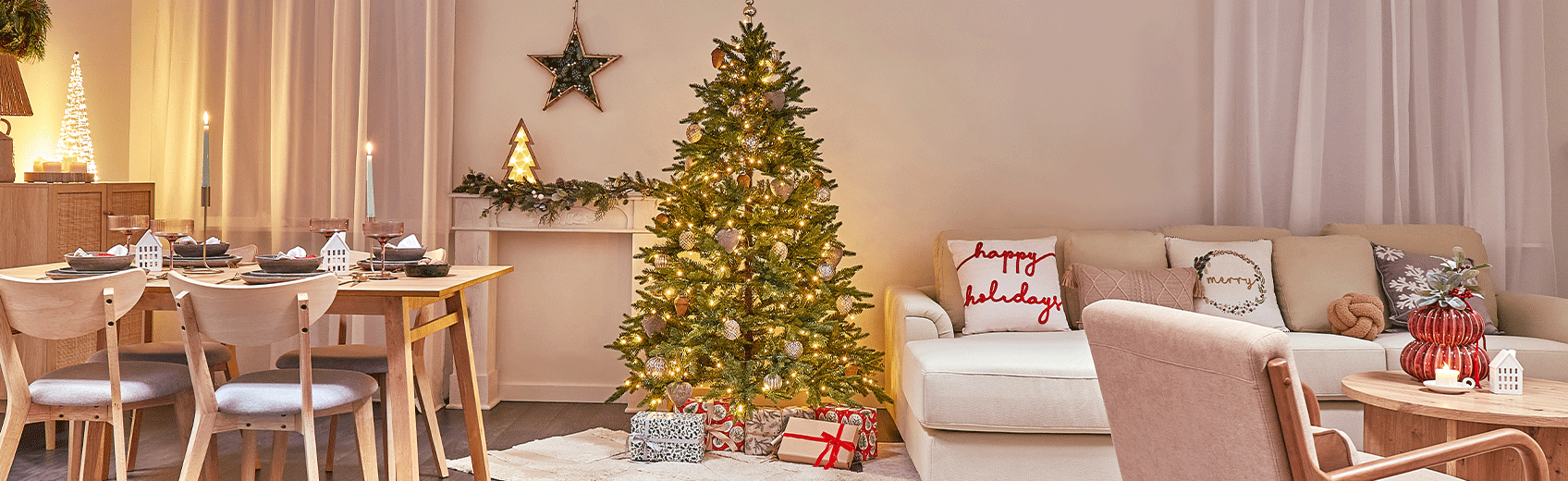 photo of modern christmas decor