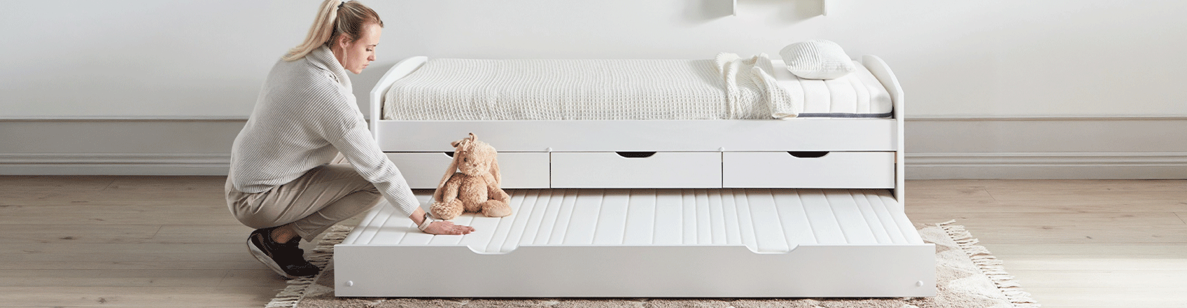 image of kids bed with a mattress