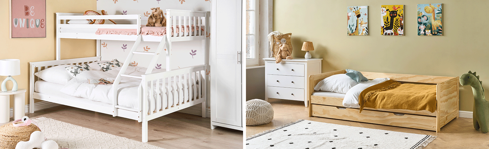 images of kids bunk bed and trundle bed