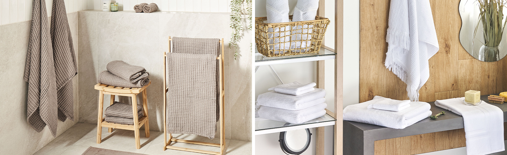 Image showing bathroom textiles