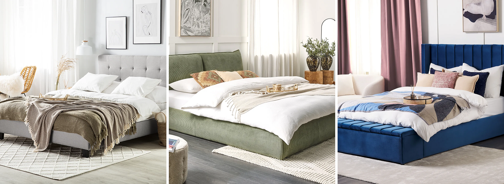 hotel-styled bedrooms