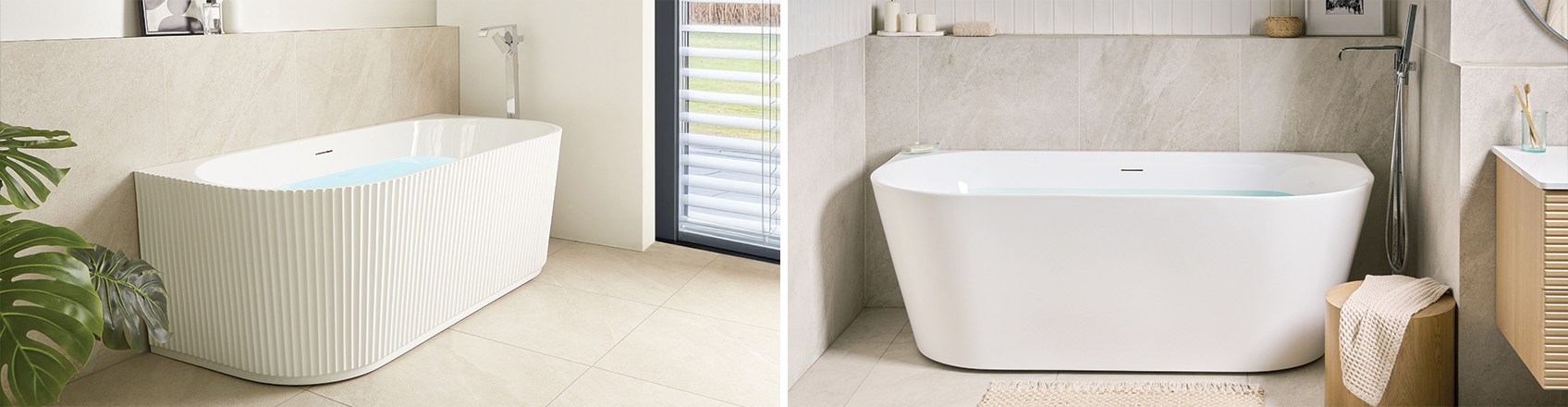 Back to wall bathtubs banner