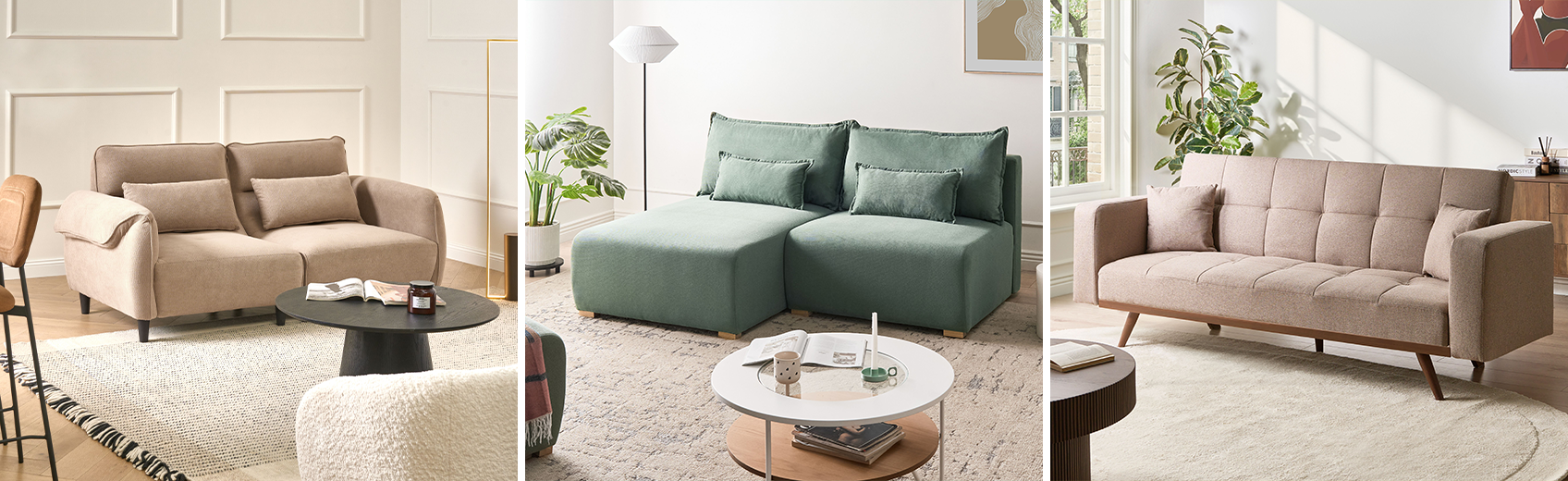 Fabric Sofas with quality upholstery