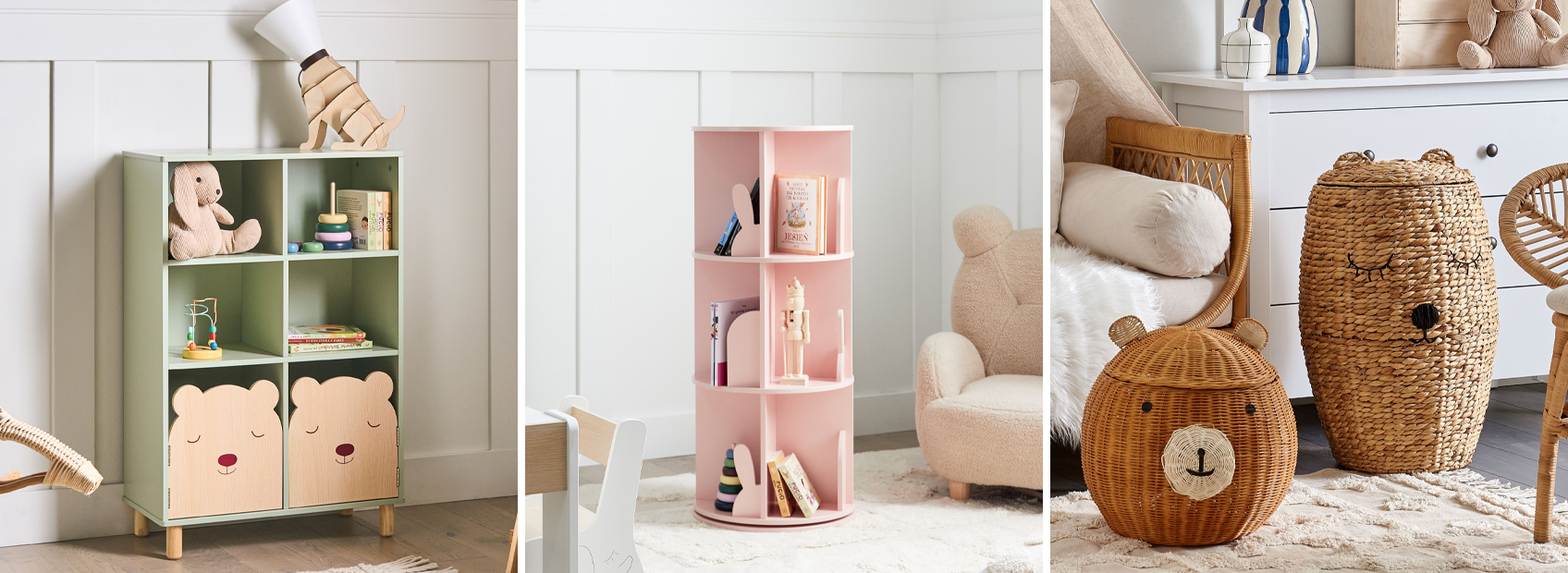 Kids' room storage furniture