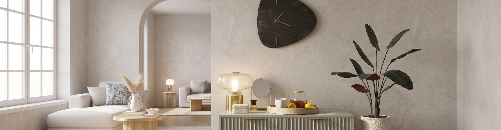 modern living room with elegant decorations