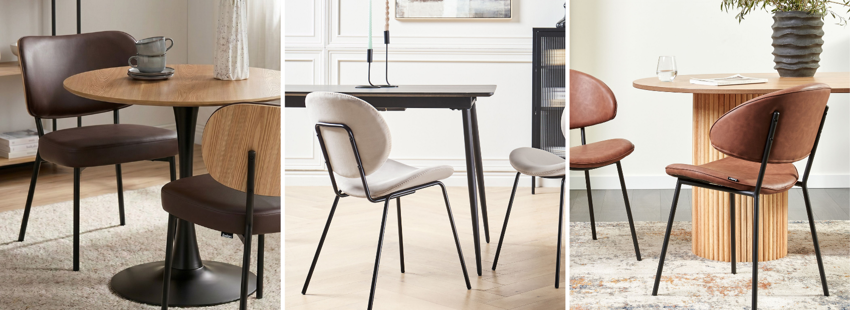 modern leather dining chairs