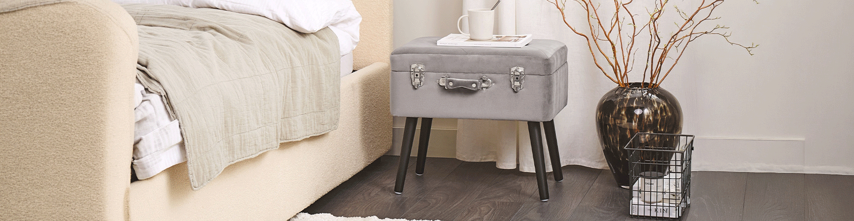 Practical accessories for beds and bedrooms
