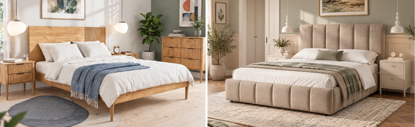 bedroom styles collage
