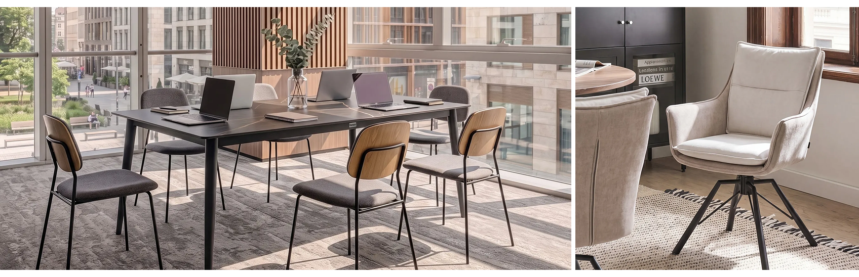 Close-up of solid wood retro furniture focusing on the sturdy wooden legs