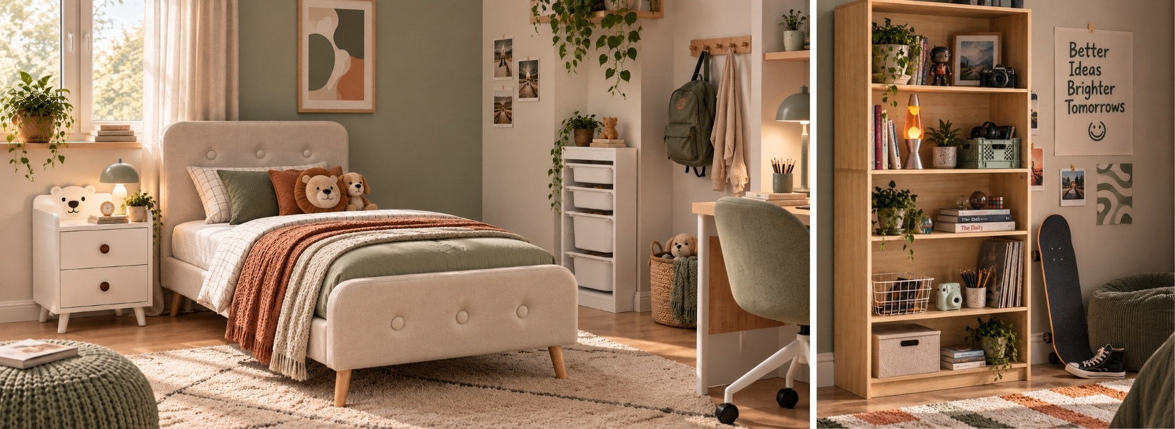 Storage solutions for a shared children's bedroom