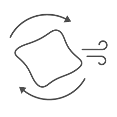 Microfiber cloth wiping in circular motions