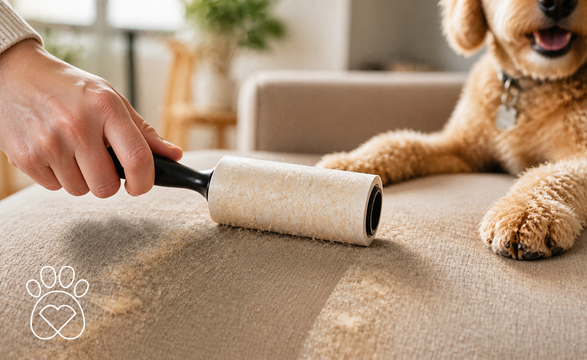 Cat resting on a pet-friendly upholstery fabric with a tight, snag-resistant weave